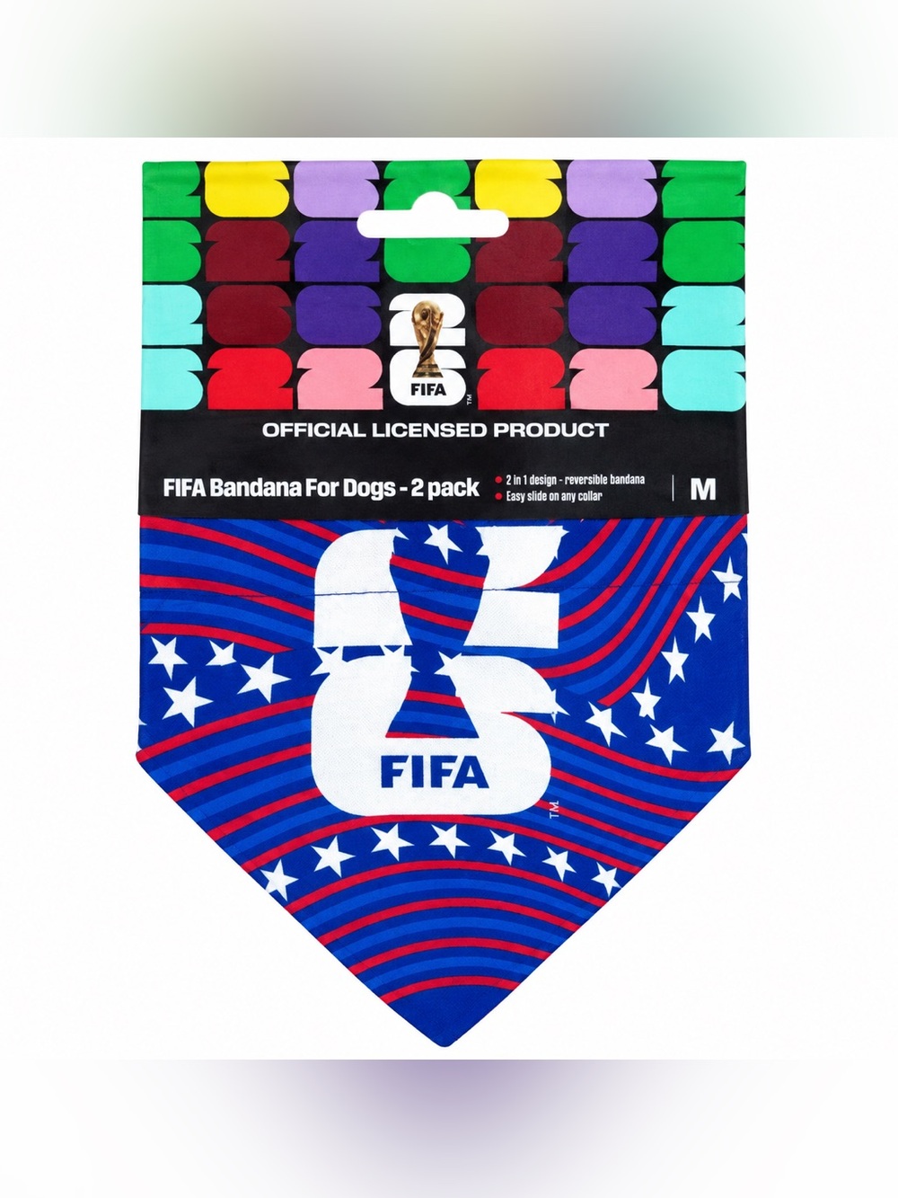 fifa bandana for dogs 2 pack